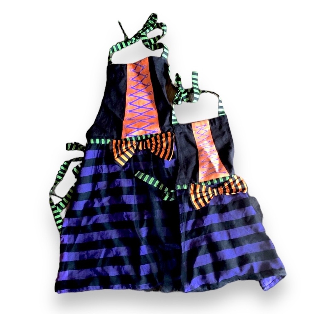 Mommy and me matching witch aprons